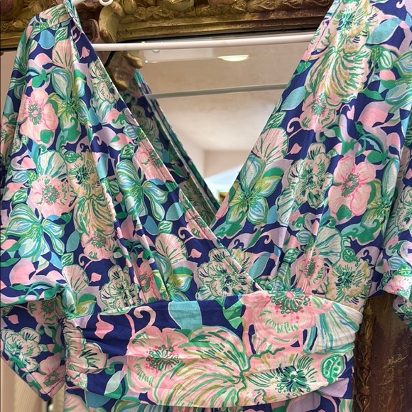 Lilly Pulitzer Floral Double V-Neck Maxi Dress - Picture 2 of 5